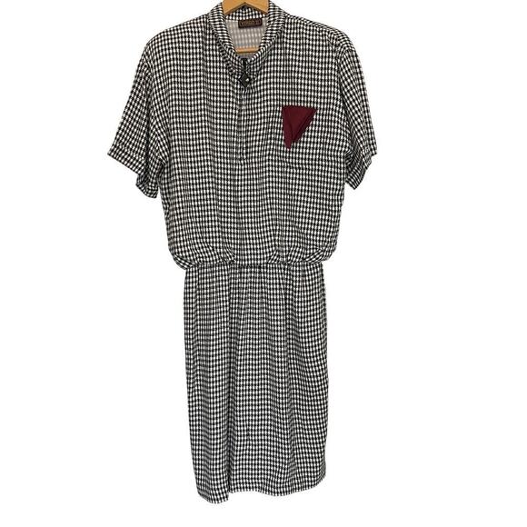 Virgo III Dresses & Skirts - Virgo III VTG 70's Retro Gingham Checkered Short Sleeves Women's Dress 10